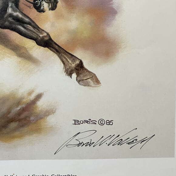 Vintage 1986 Boris Vallejo Witch of Hel Art 361 of 500 Limited Edition Rare - Picture 6 of 6